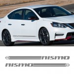 Car Vehicle Decals Stripe Wraps Body Stickers Vinyl Car Styling Side Skirt Sticker for Nissan Nismo